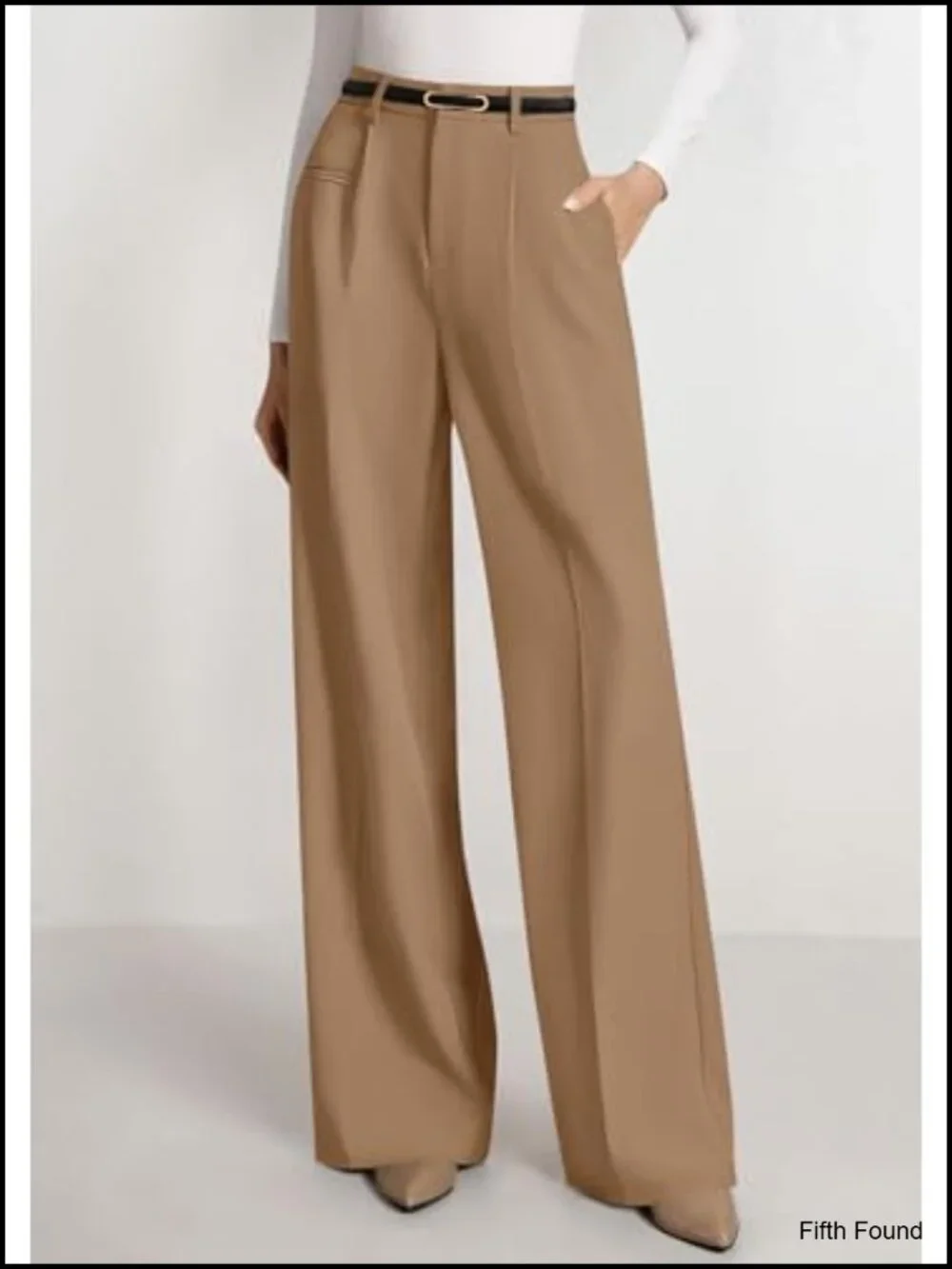 Wide Leg Dress Pants Business Casual Flowy Work Palazzo Trousers High Waisted